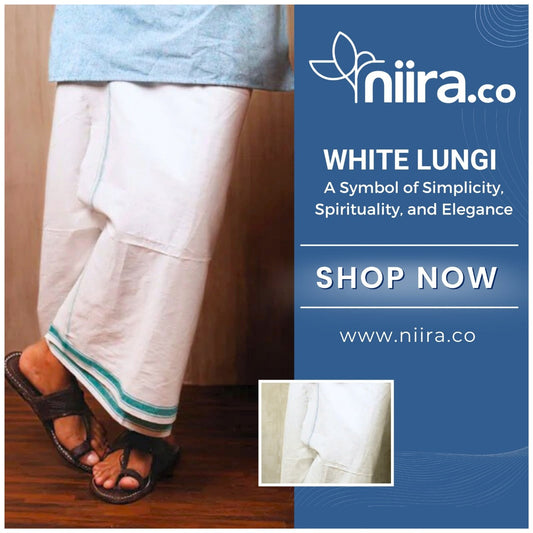 White Lungi A Symbol of Simplicity, Spirituality, and Elegance