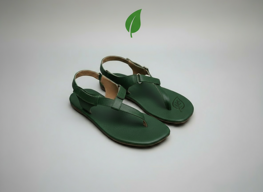 Mens Kolhapuri Kols by niira -  Vegan Wraps | Soft | Stylish & Comfortable | Handmade by Local Artisans - Green