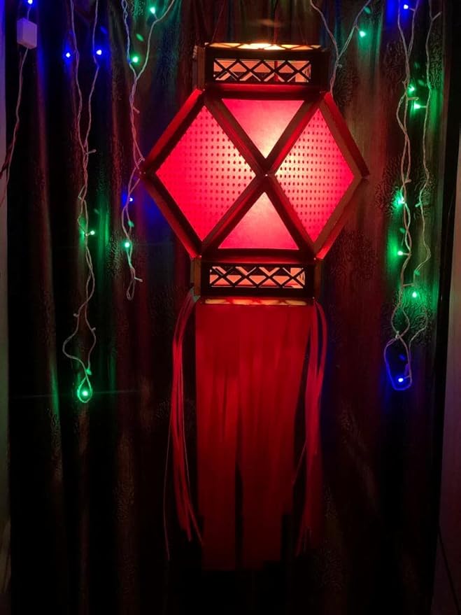 Traditional Fabric Diwali Lantern ( Kandil )