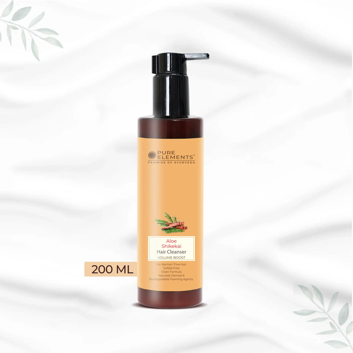 Pure Elements Aloe Shikekai Volume Boost Sulfate-Free Hair Cleanser by NIIRA