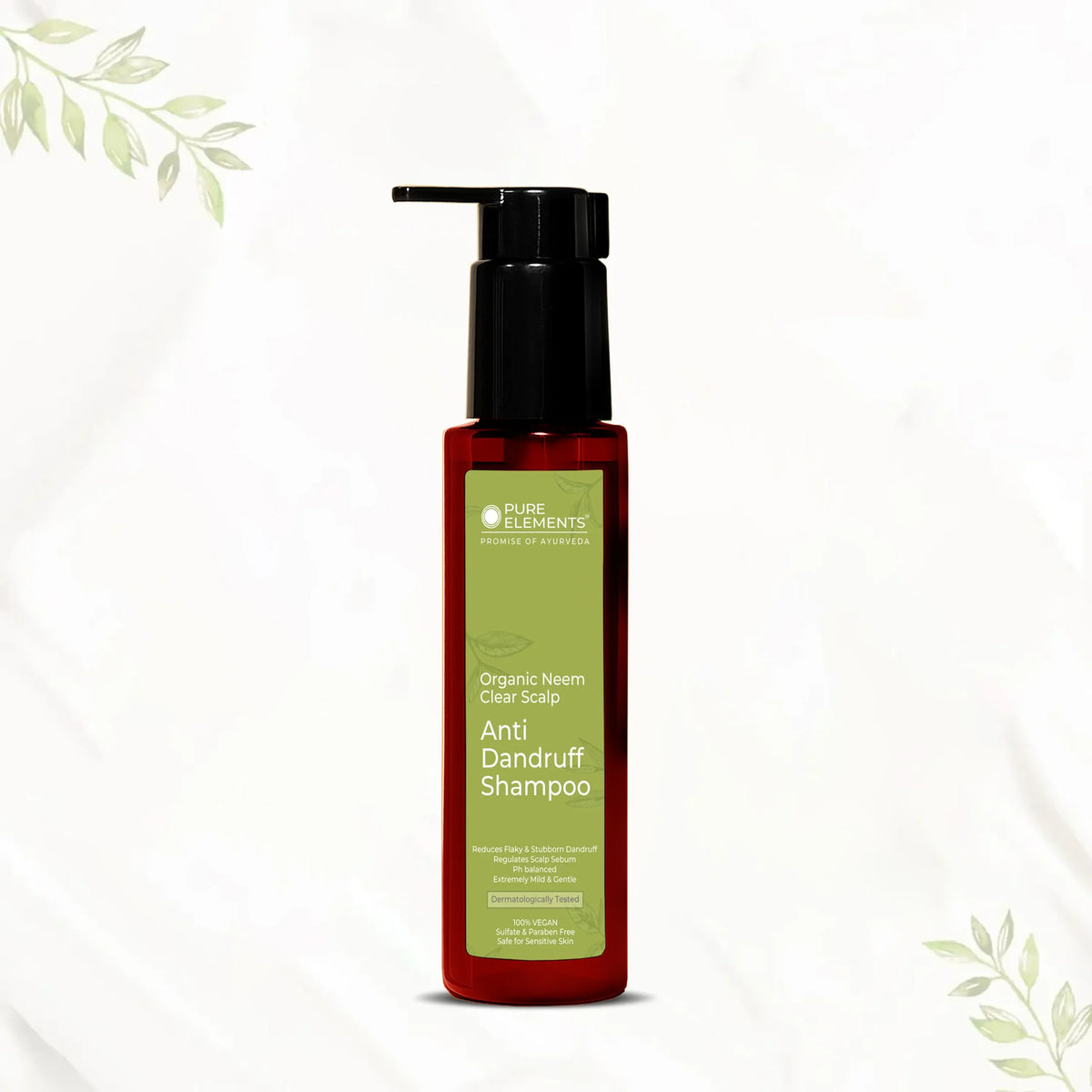 Pure Elements Organic Neem Anti-Dandruff Shampoo, natural scalp care by NIIRA