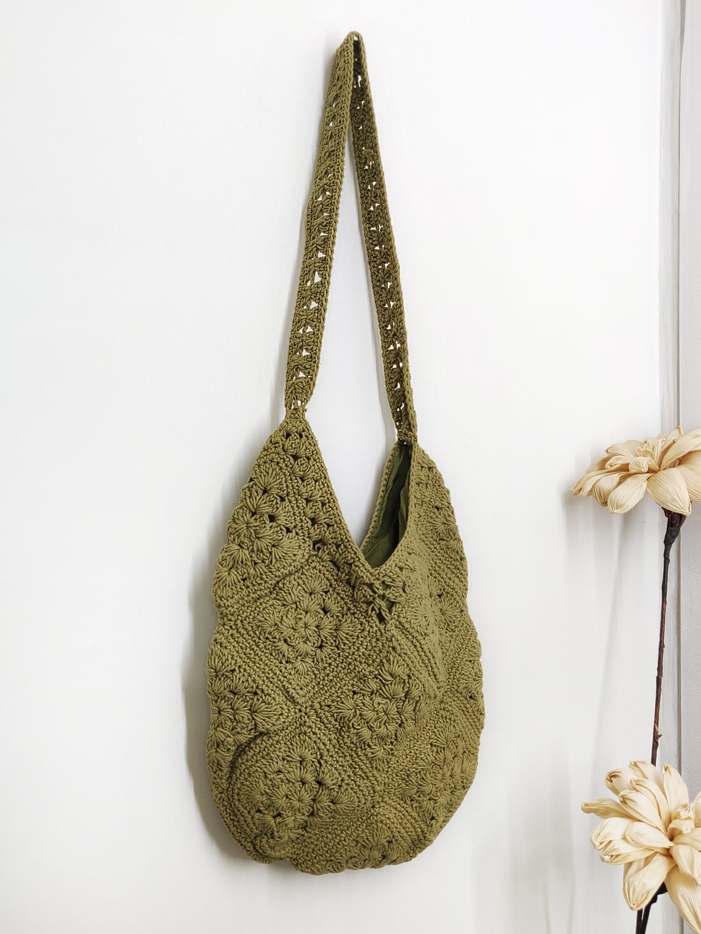 crochet shoulder bag