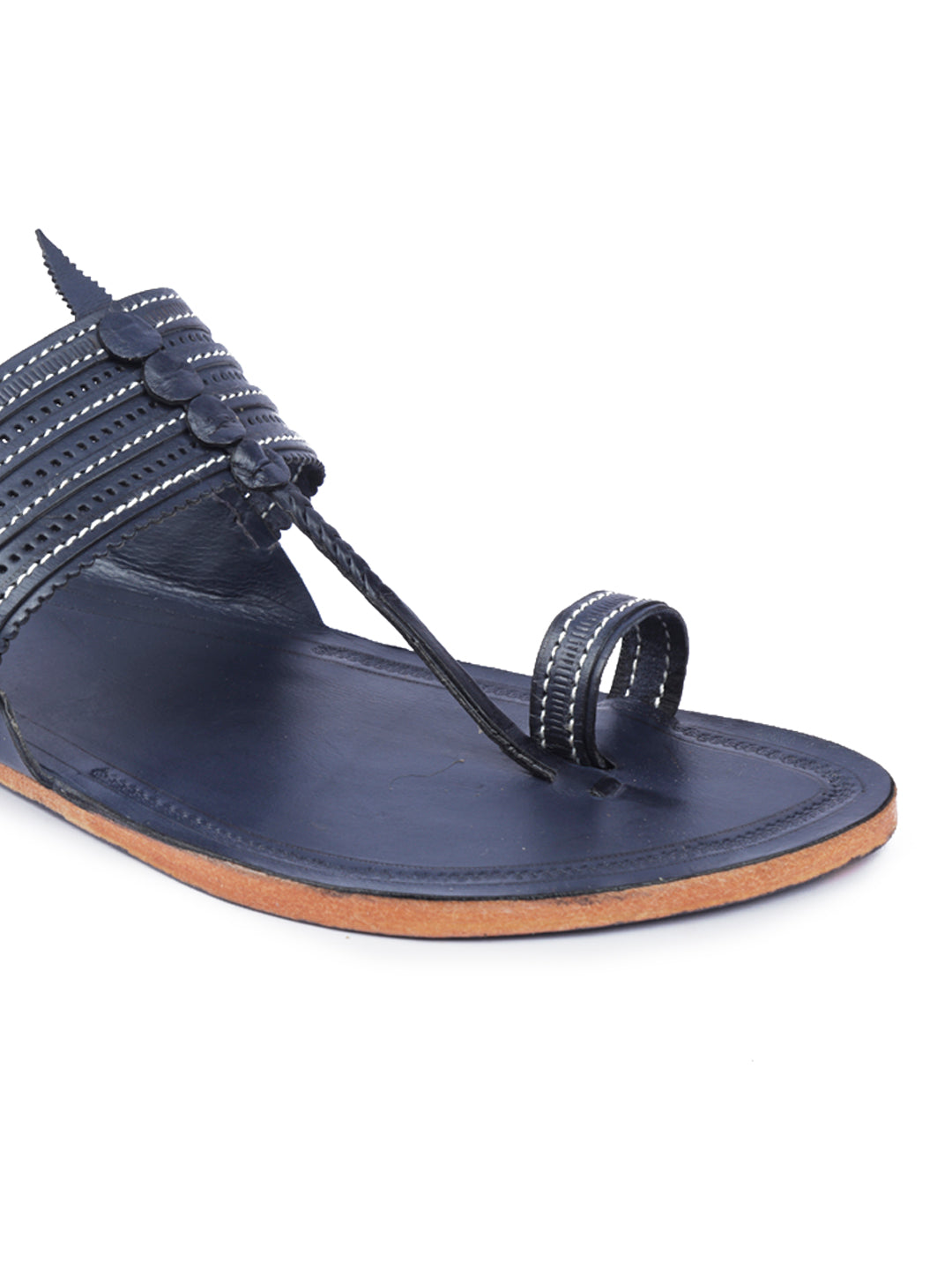 Blue Fashion Men Kolhapuri Chappal