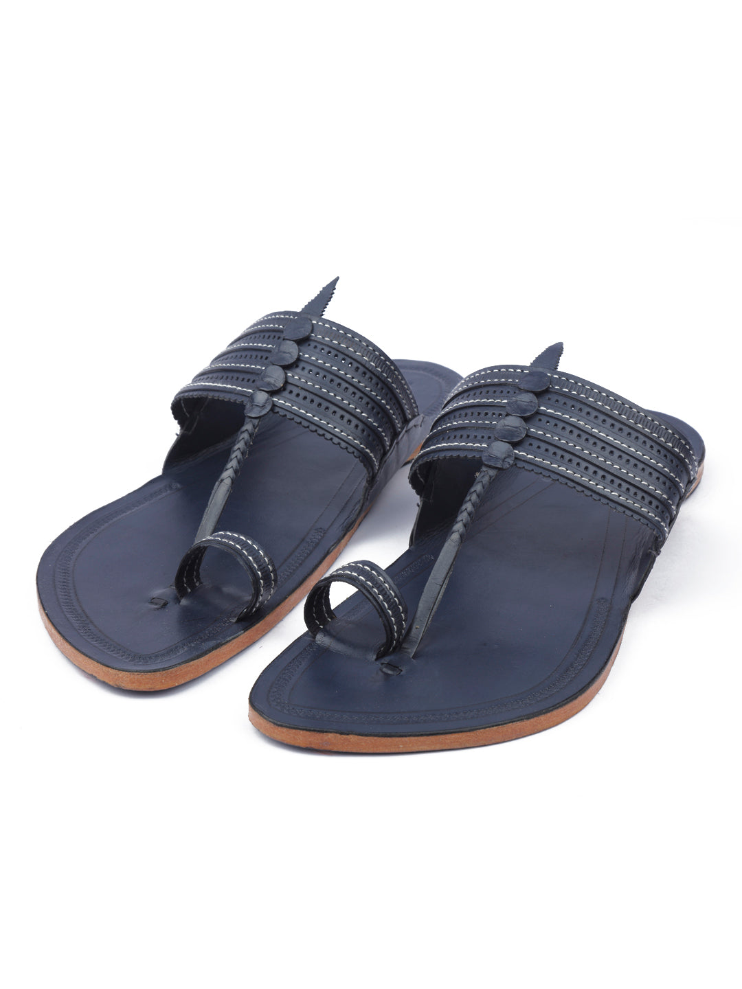Korakari Blue Fashion Men Kolhapuri Chappal