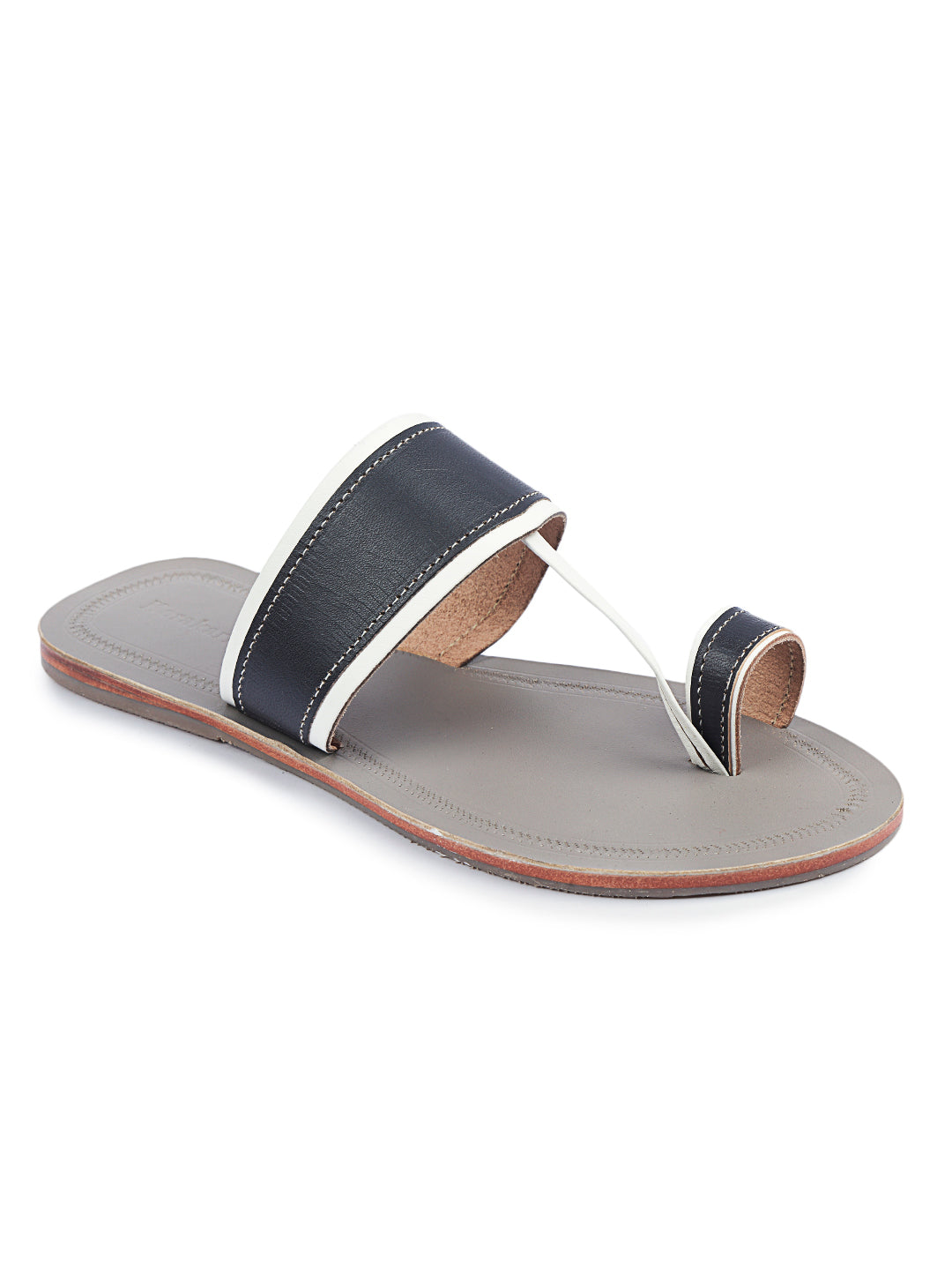 Three Tone Kolhapuri Chappal for Men