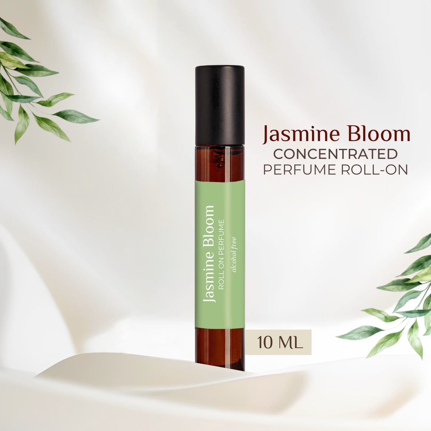 Jasmine Bloom Perfume Roll On 10ml by Pure Elements NIIRA, floral attar in easy roll-on form
