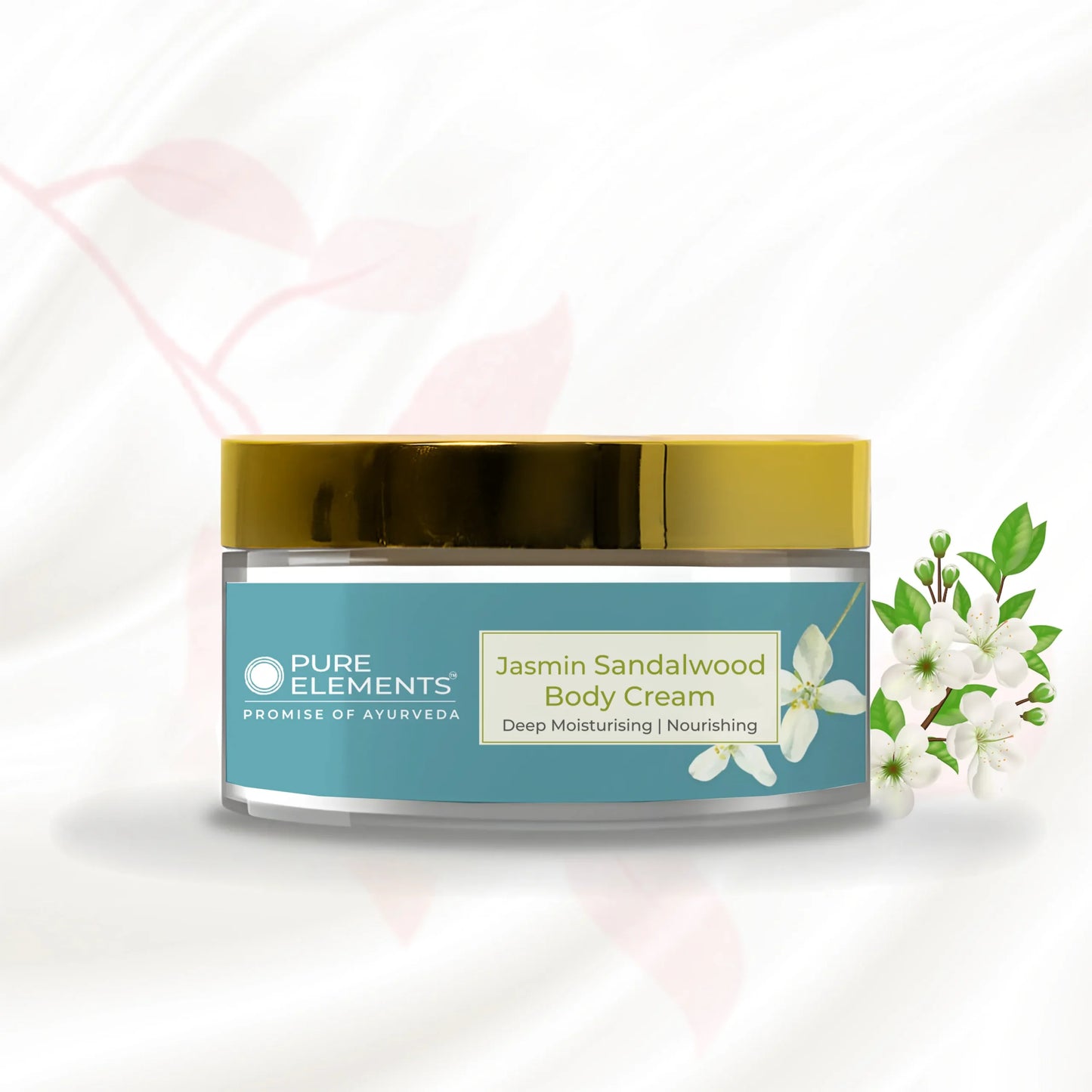 Pure Elements Jasmin Sandalwood Body Cream 200gm, natural body cream by NIIRA