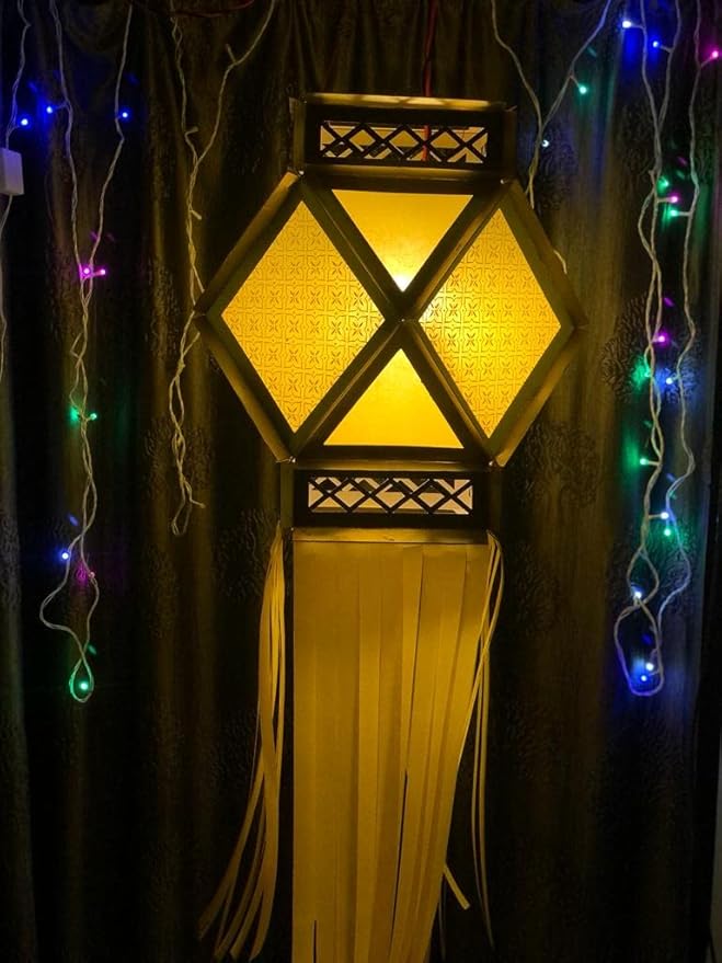 Traditional Fabric Diwali Lantern ( Kandil )