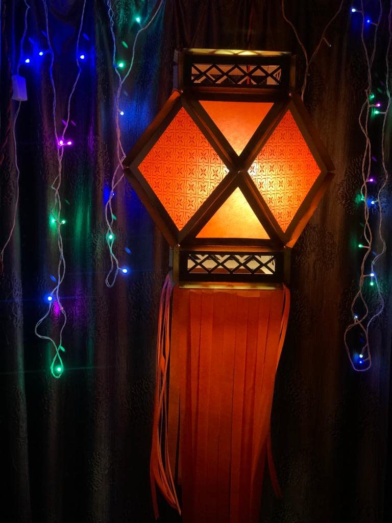 Traditional Fabric Diwali Lantern ( Kandil )