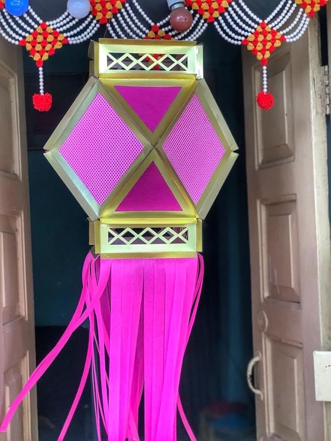 Traditional Fabric Diwali Lantern ( Kandil )