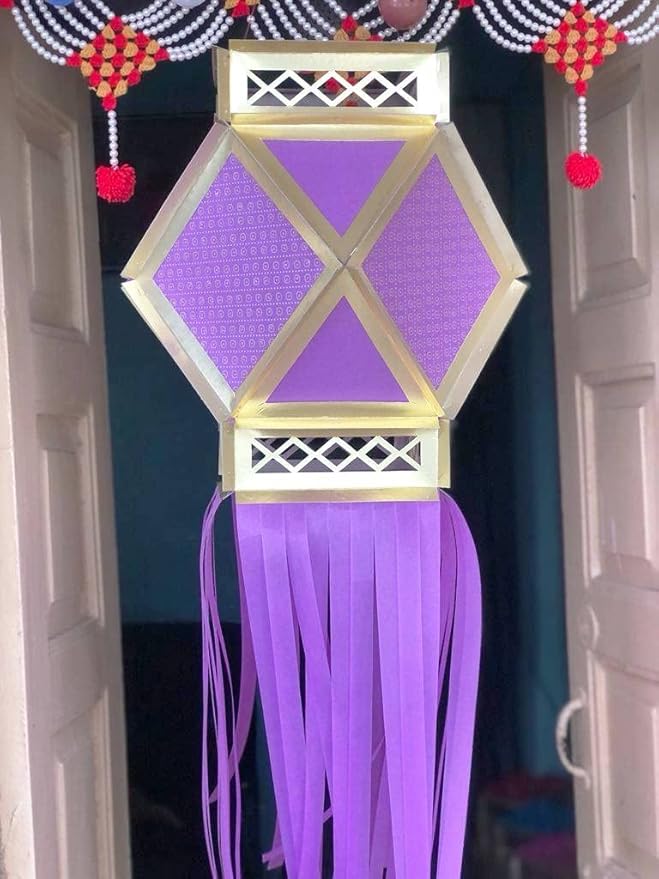 Traditional Fabric Diwali Lantern ( Kandil )