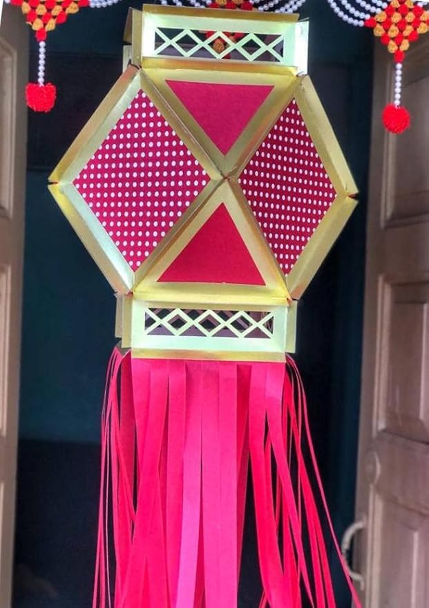 Traditional Fabric Diwali Lantern ( Kandil )