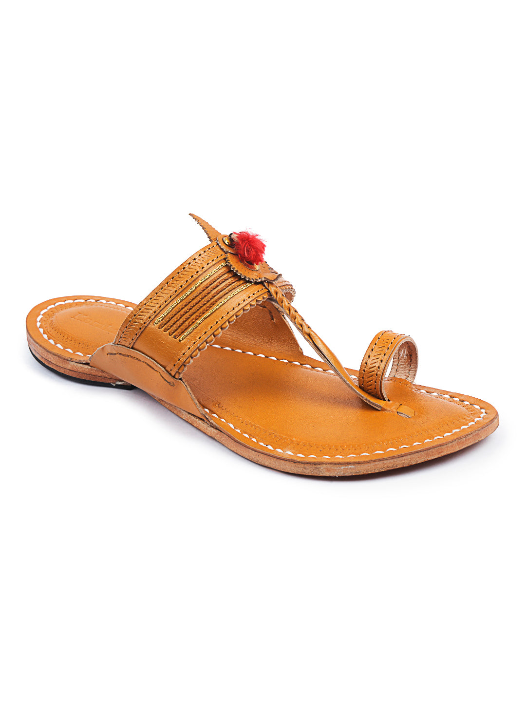 Jari Braids Kolhapuri Chappal for Men