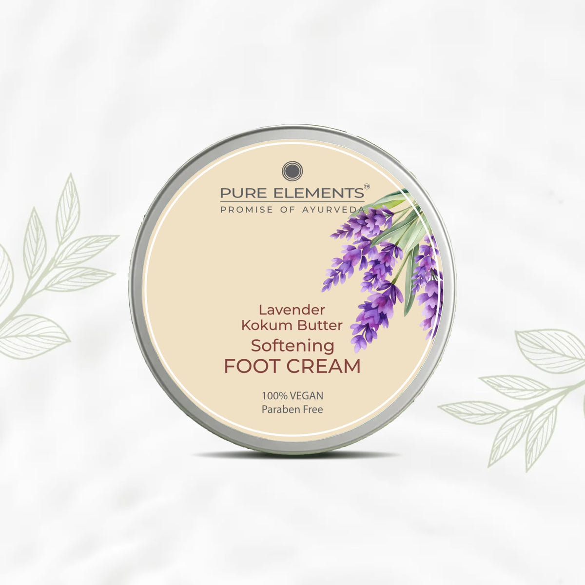 Pure Elements Foot Care Cream 100g by NIIRA, natural nourishing foot cream