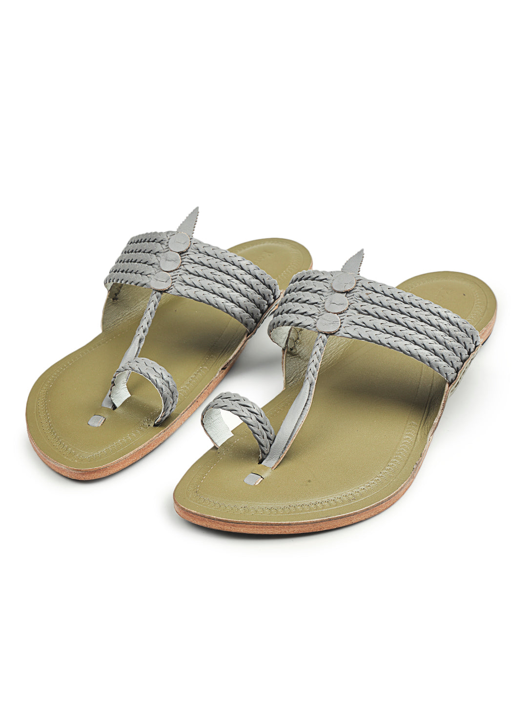 Korakari Modern - Six Braids Kolhapuri Chappal for Men