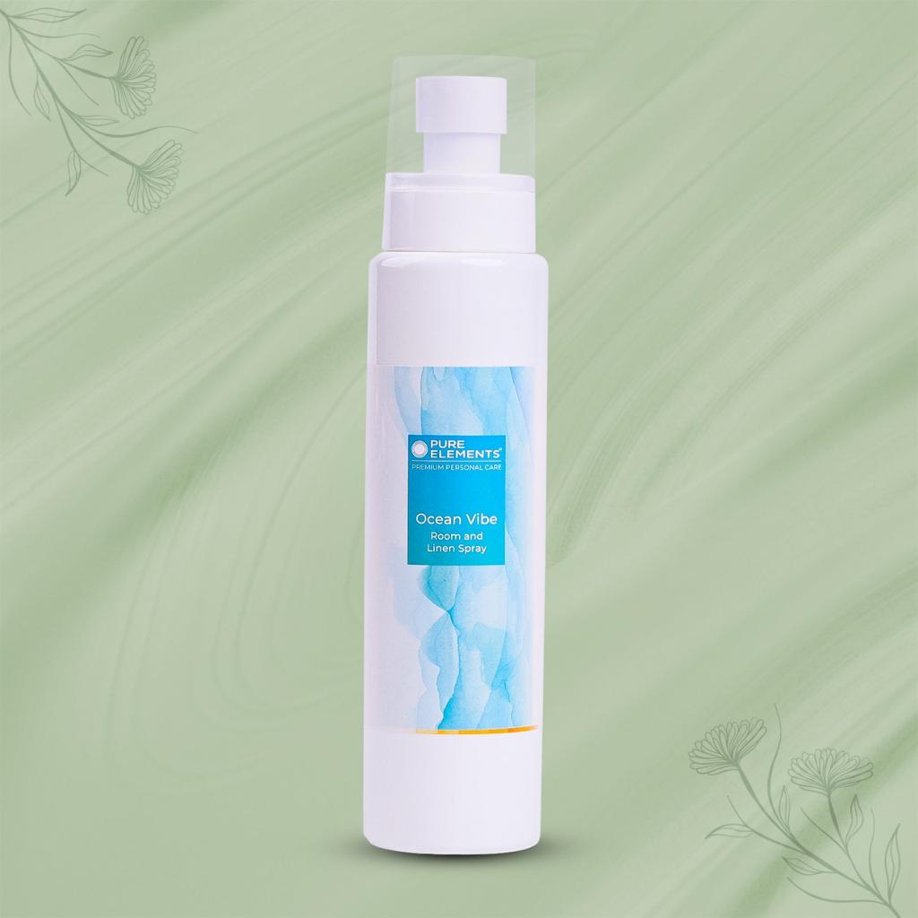 Ocean Vibe Room and Linen Spray 200ml by Pure Elements NIIRA, fresh home fragrance mist