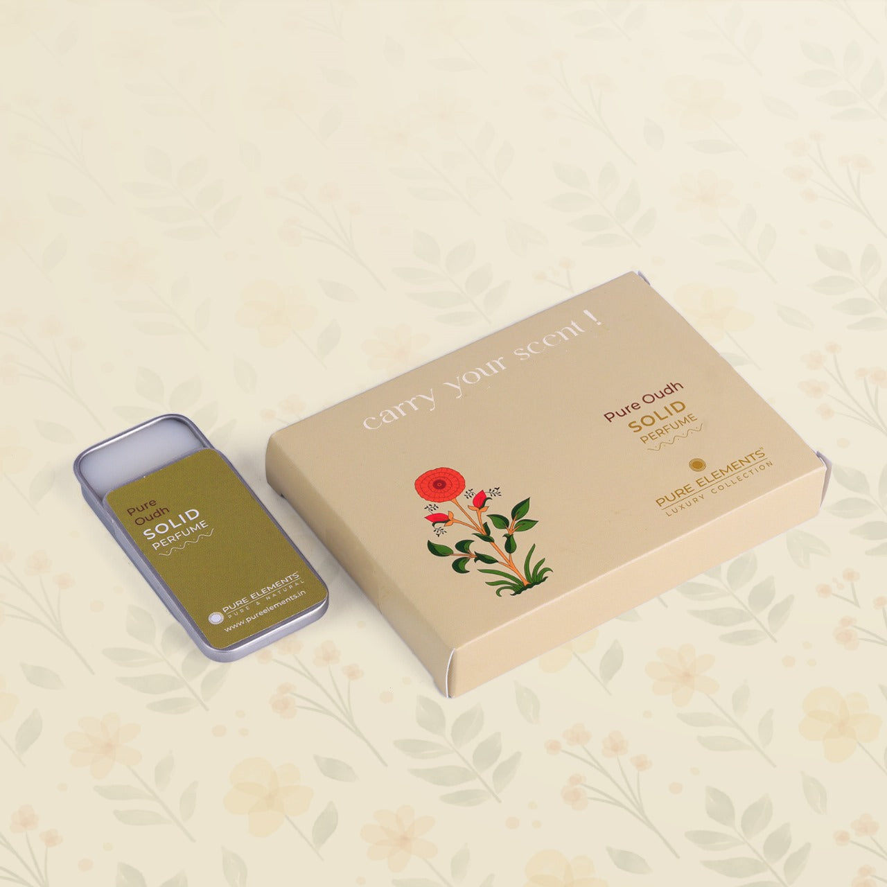 Pure Oudh Solid Perfume 10g, alcohol-free attar in balm form by NIIRA