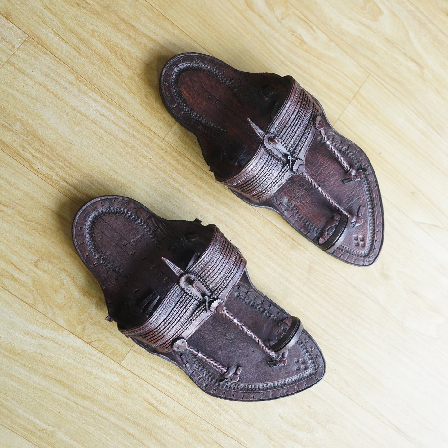 The Karigar Dark Kolhapuri Chappal