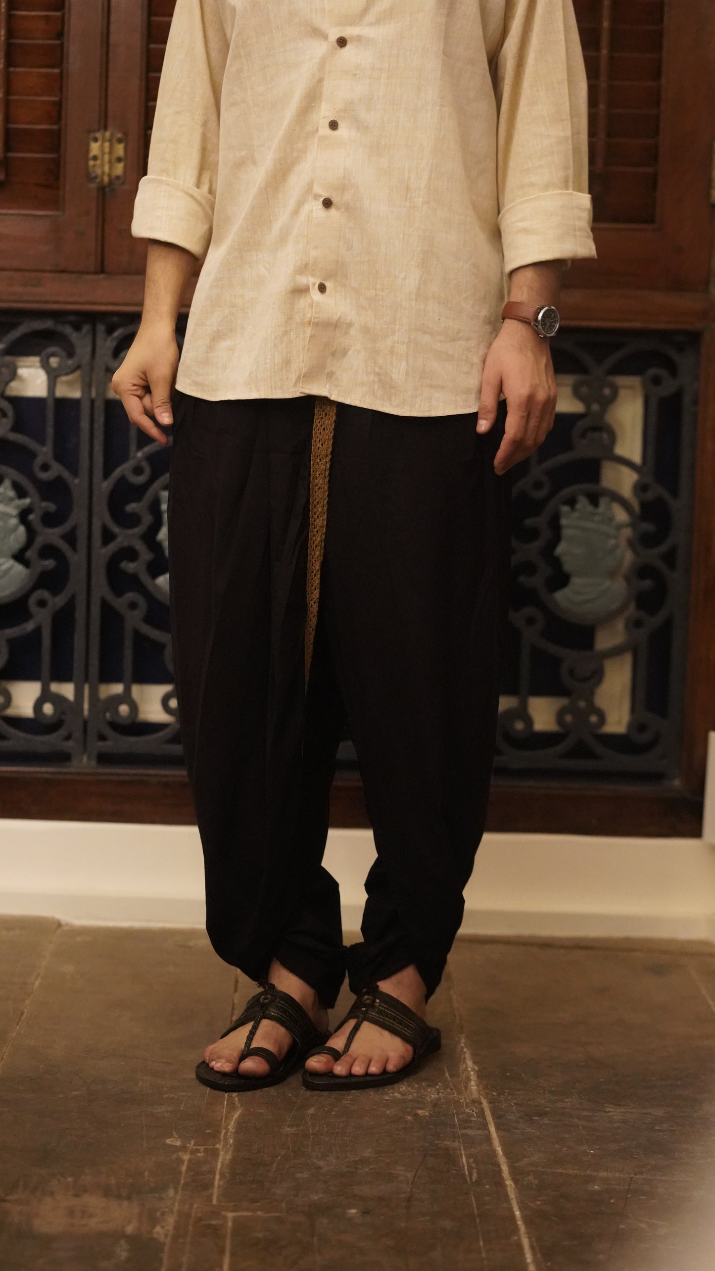 Dhoti Drapers with border for men