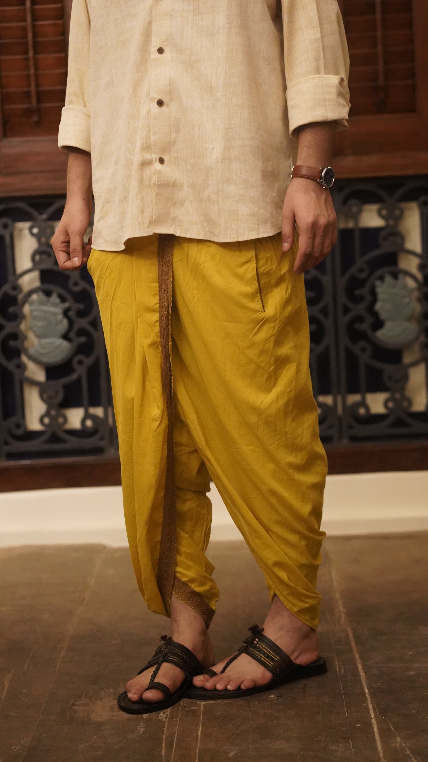 Dhoti Drapers with border for men