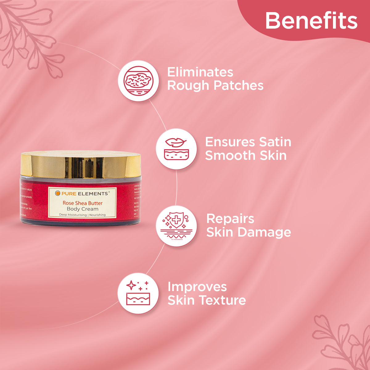 Rose Shea Butter Body Cream - 200 GMS
