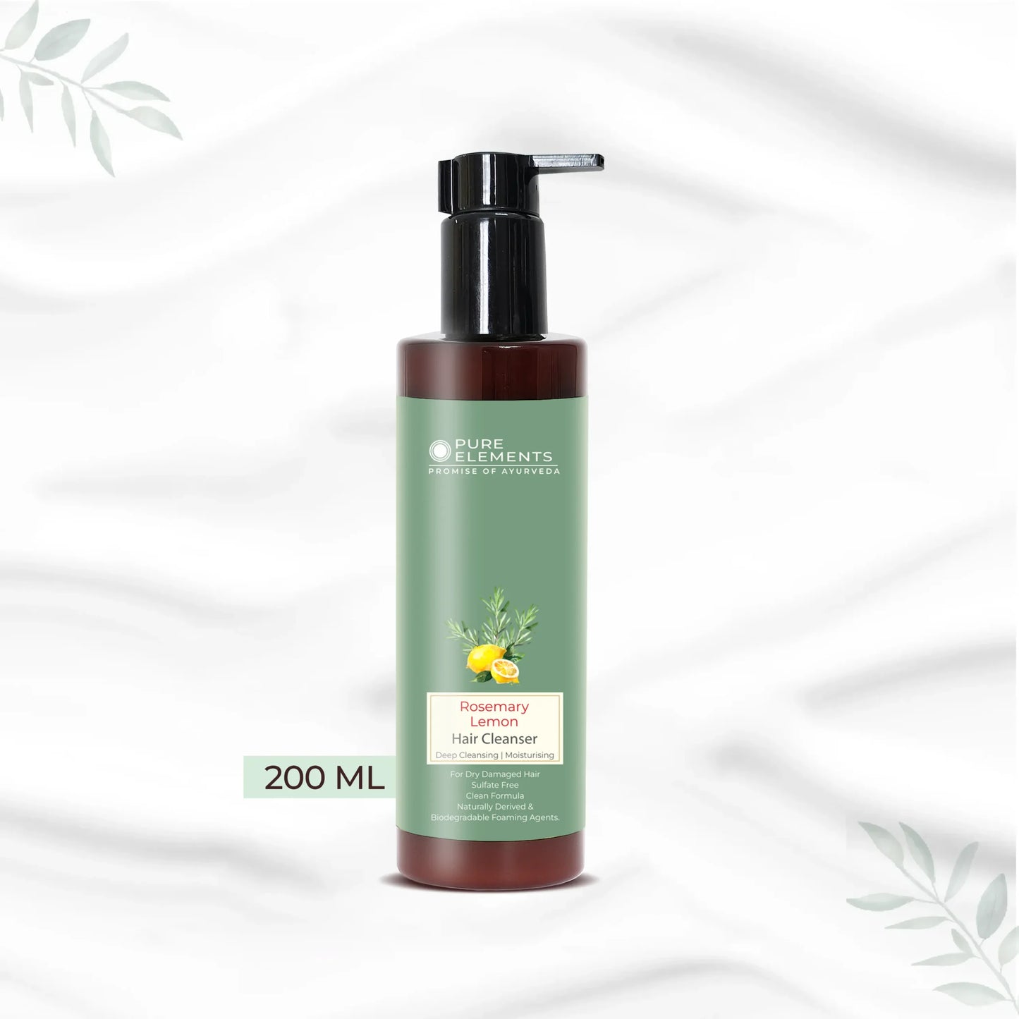 Pure Elements Rosemary Lemon Sulfate-Free Hair Cleanser by NIIRA
