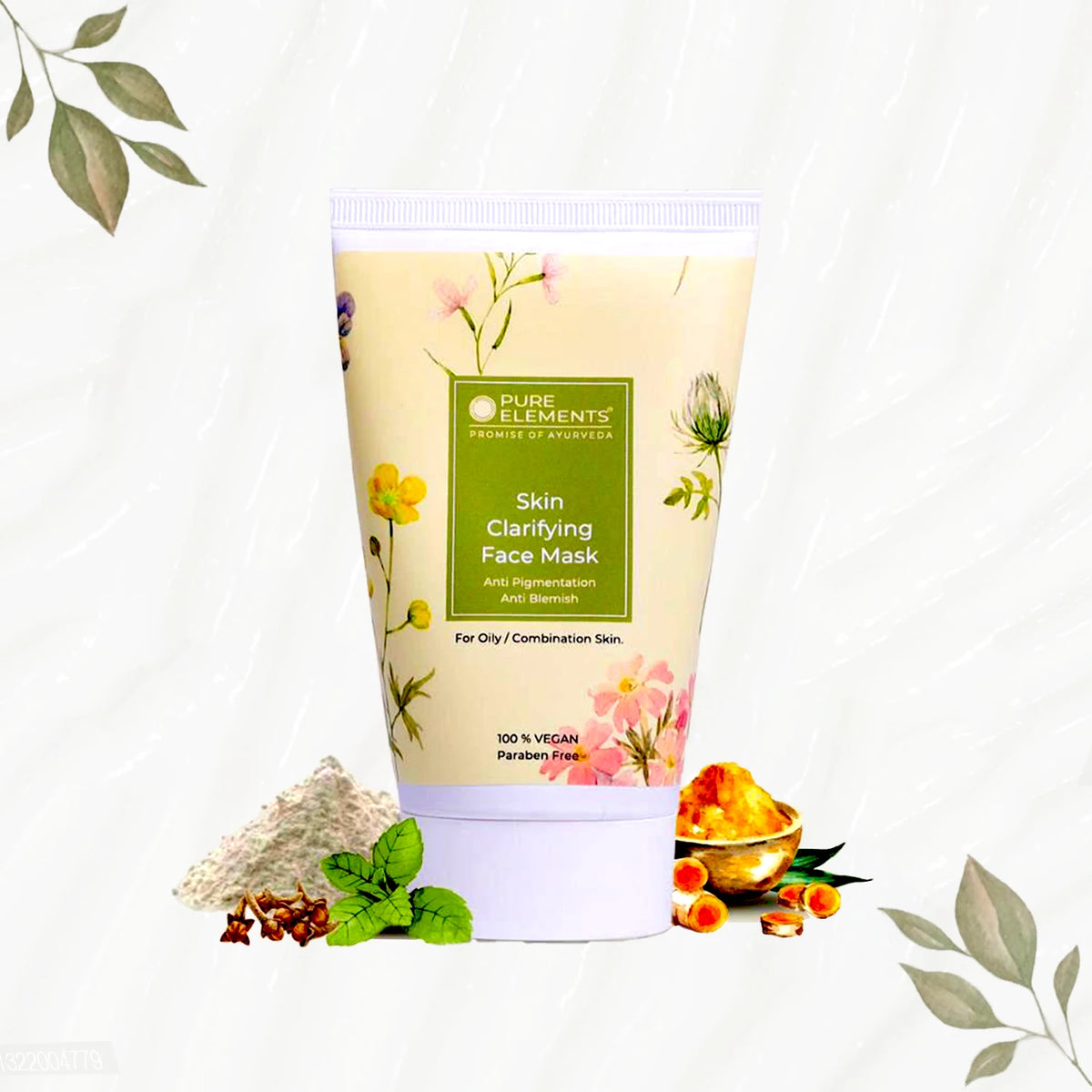 Pure Elements Skin Clarifying Face Mask, Ayurvedic-inspired natural mask by NIIRA
