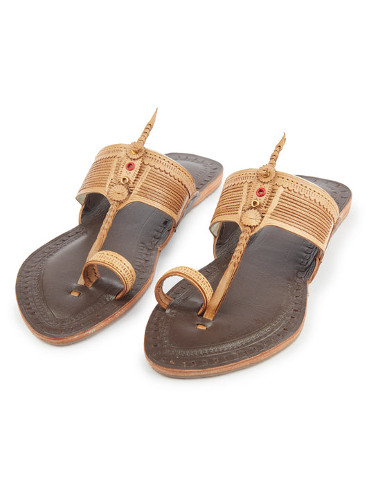 Brown Kolhapuri Chappal