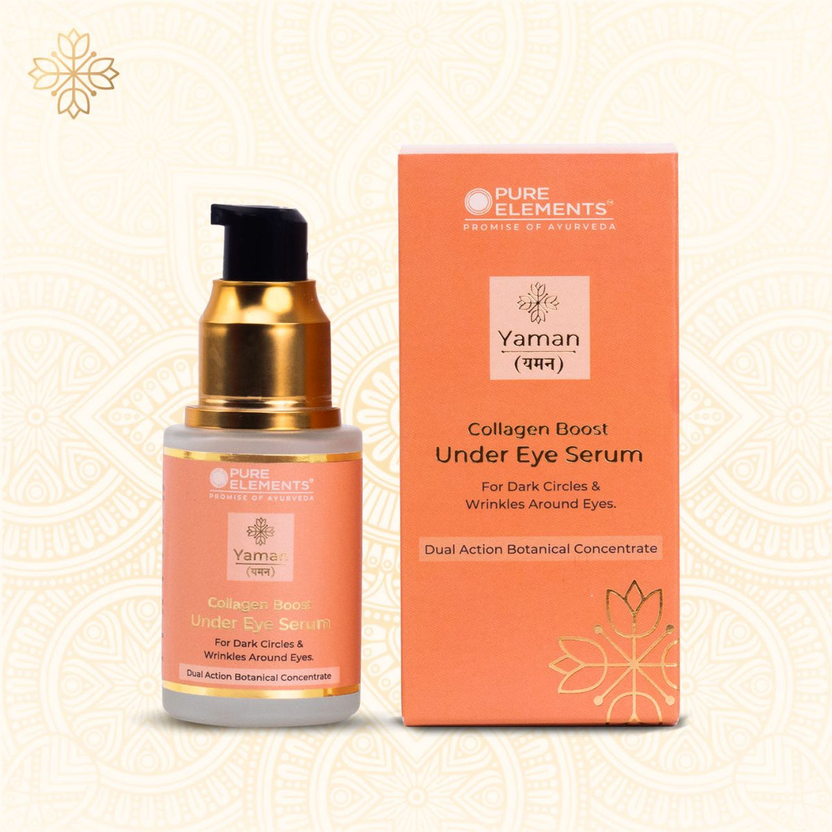 Pure Elements Collagen Under Eye Serum - Reduces Dark Circles & Puffiness | NIIRA