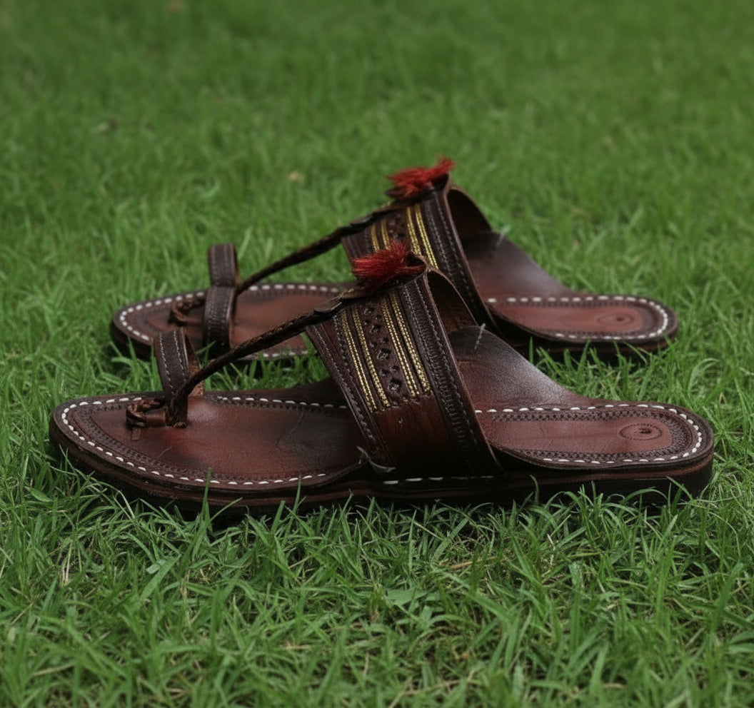 The Royal Women + Royal Kolhapuri Chappal Men