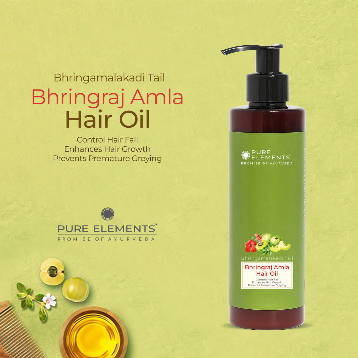 Bhringraj Amla Hair Oil - 180 ML