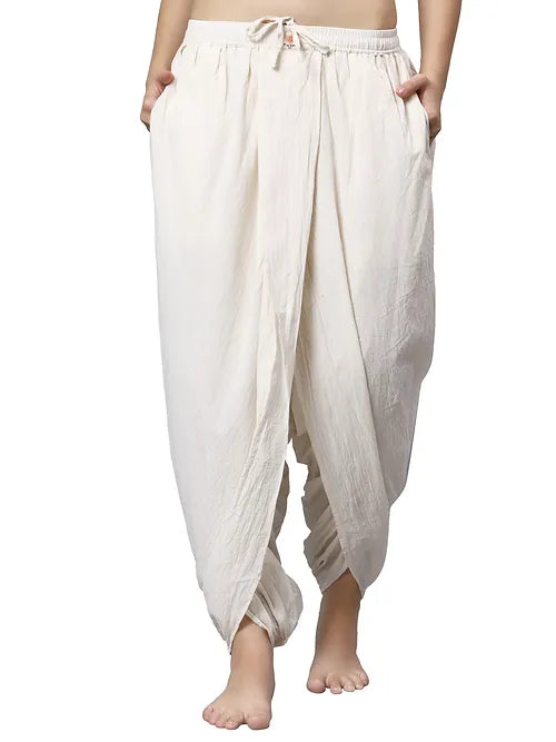 White Dhoti Drapers for Women