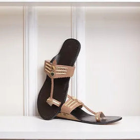 womens Kolhapuri- Brown