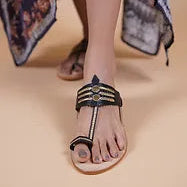 Kolhapuri chappal -Black
