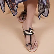 Kolhapuri chappal for women- Black