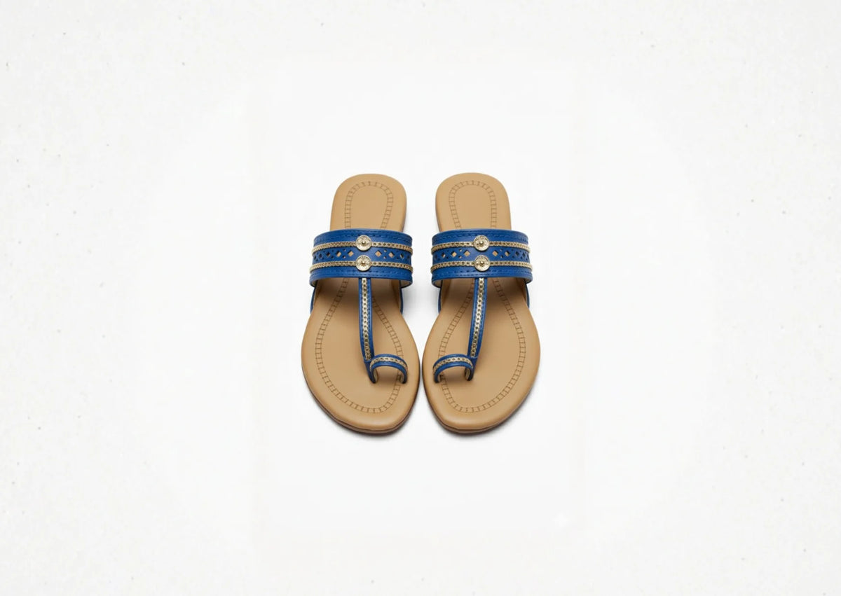 Women Kolhapuri | Flat Steps Super Soft Kols by NIIRA| Stylish & Comfortable | Handmade by Local Artisans
