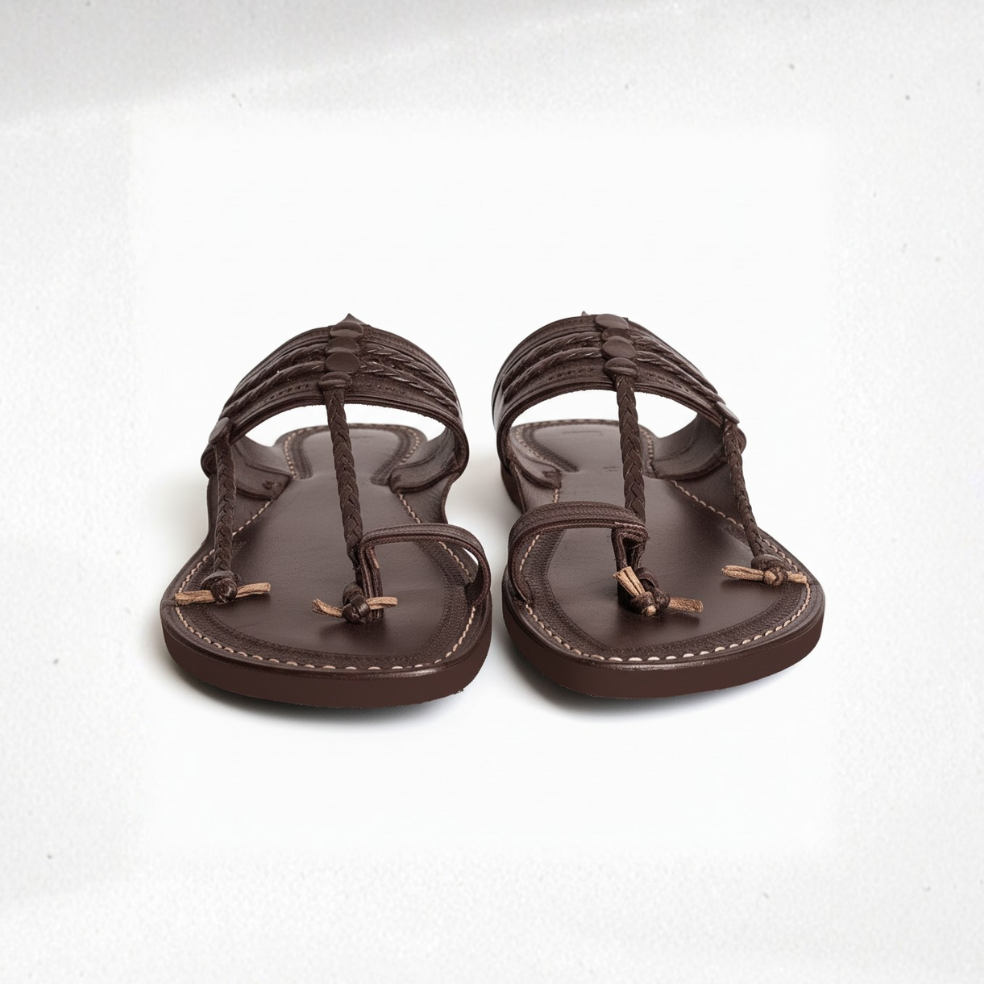 The Double Dark  | Leather Kolhapuri Chappal