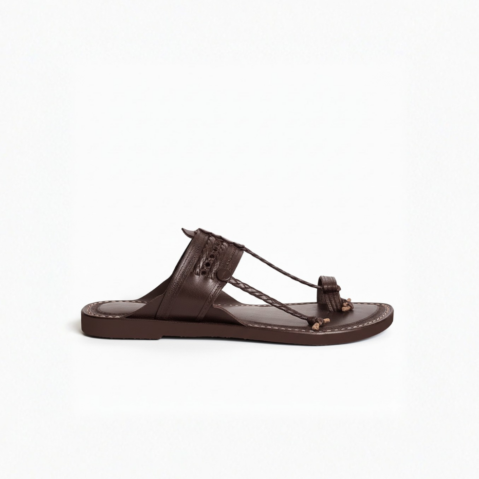 The Double Dark  | Leather Kolhapuri Chappal