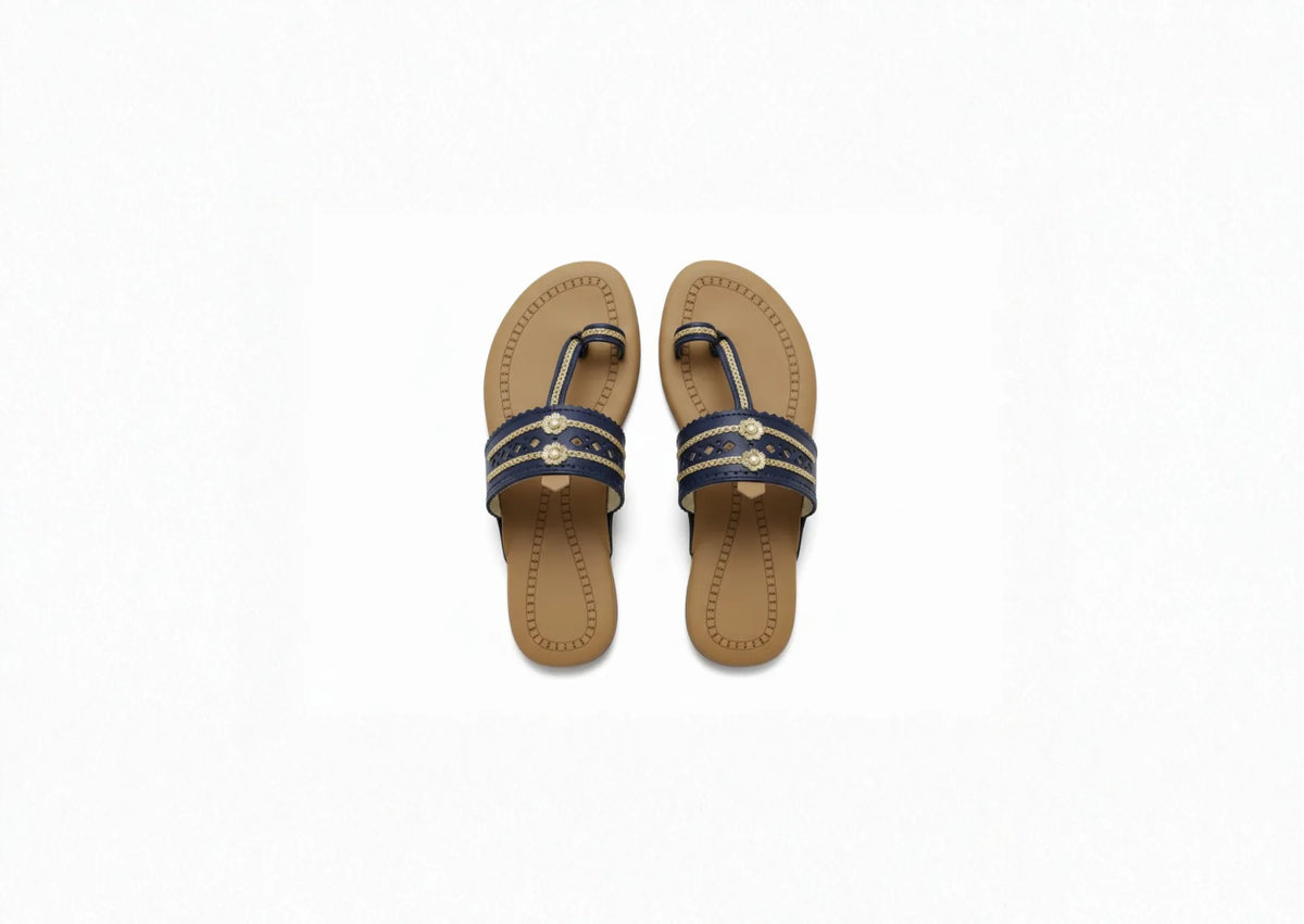 Women Kolhapuri | Flat Steps Super Soft Kols by NIIRA| Stylish & Comfortable | Handmade by Local Artisans