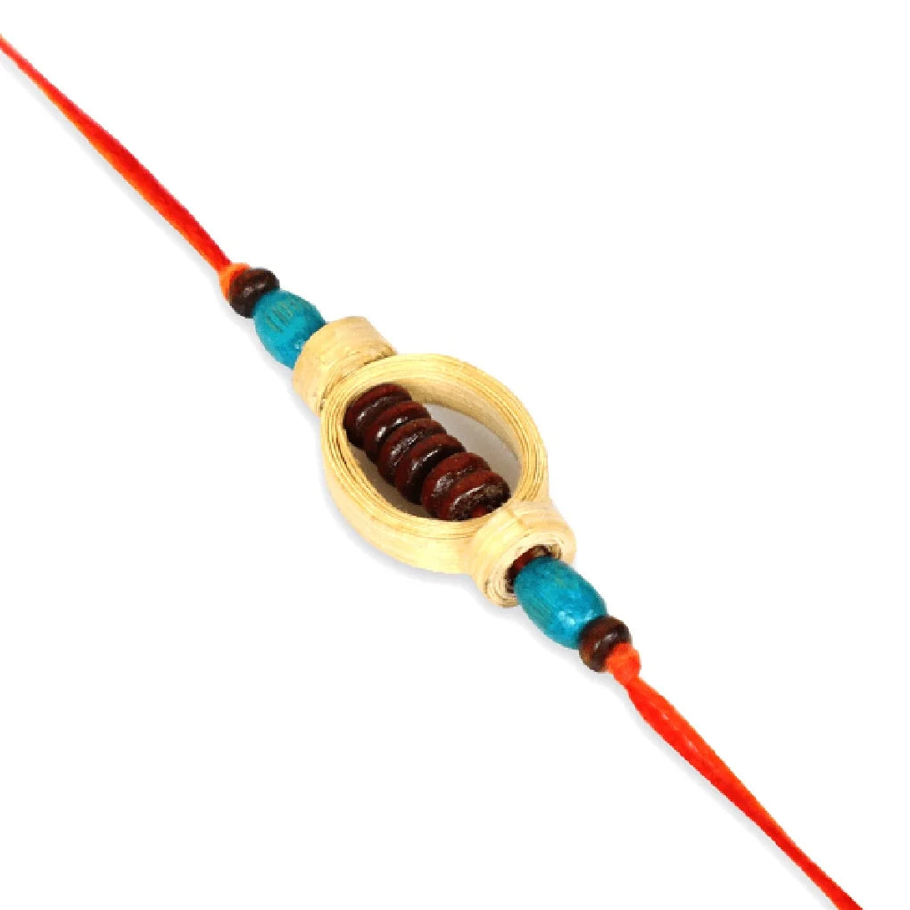Biodegradable Rakhi - Purna | Bamboo Rakhi Made by Tribal Women