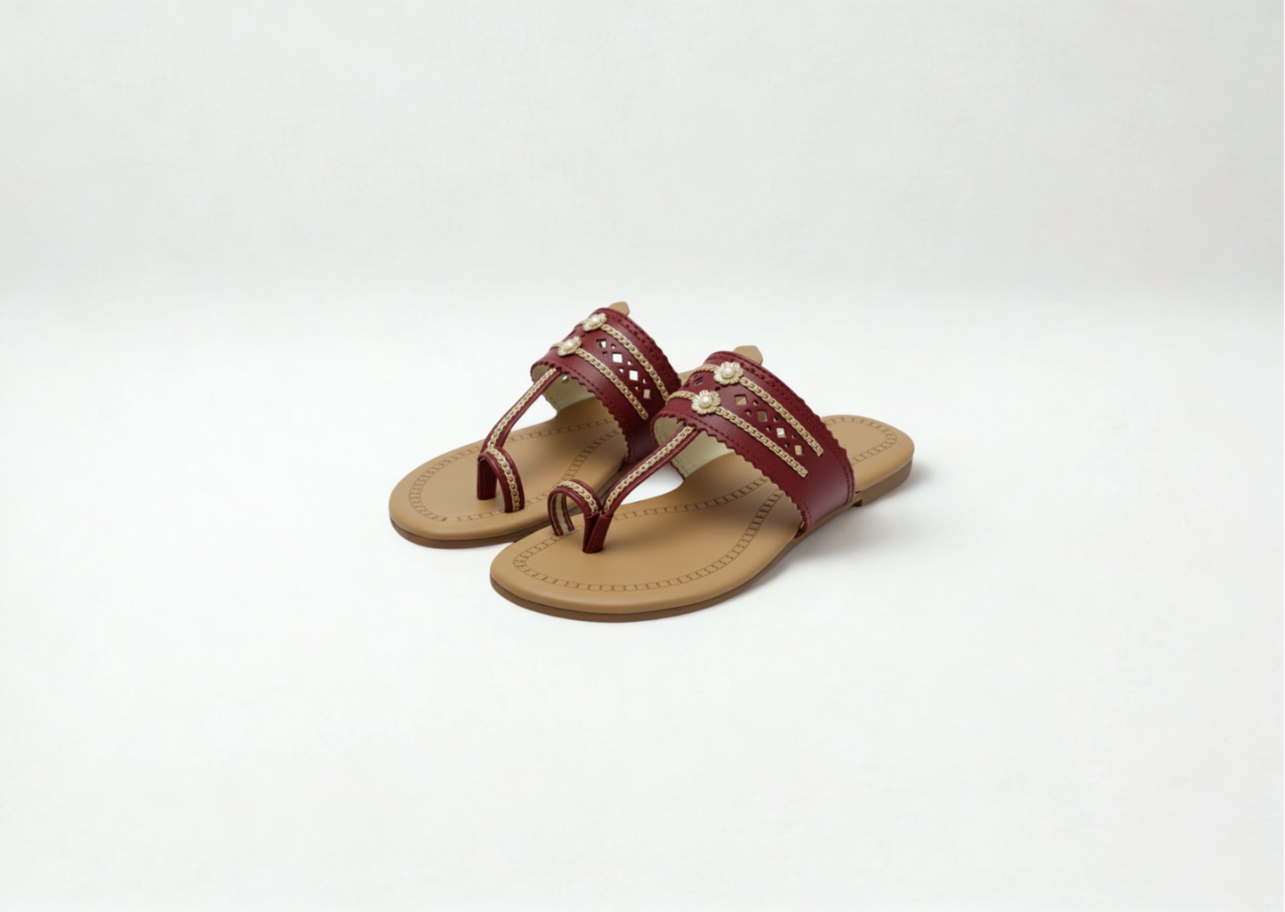 Women Kolhapuri | Flat Steps Super Soft Kols by NIIRA| Stylish & Comfortable | Handmade by Local Artisans