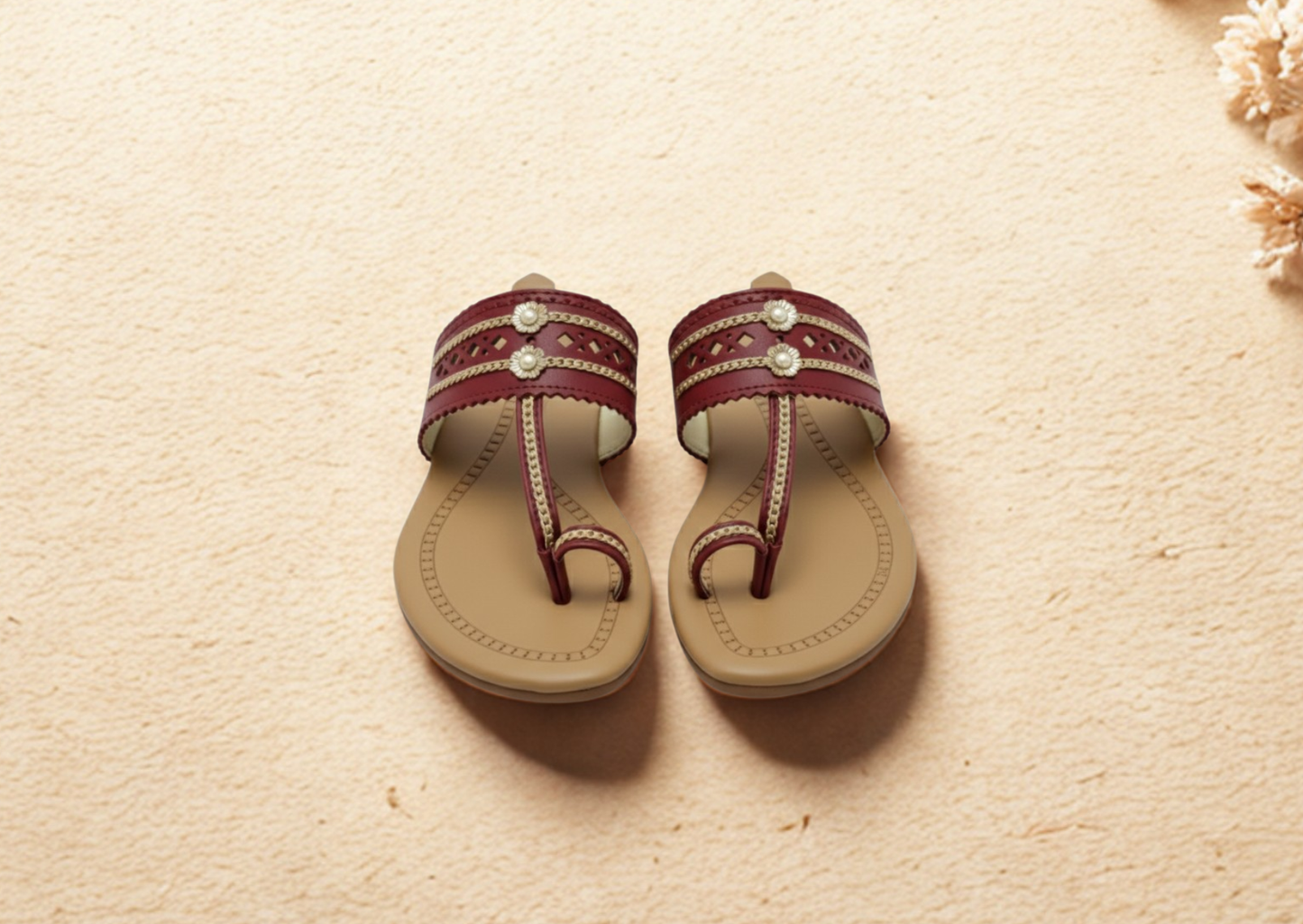 Women Kolhapuri | Flat Steps Super Soft Kols by NIIRA| Stylish & Comfortable | Handmade by Local Artisans