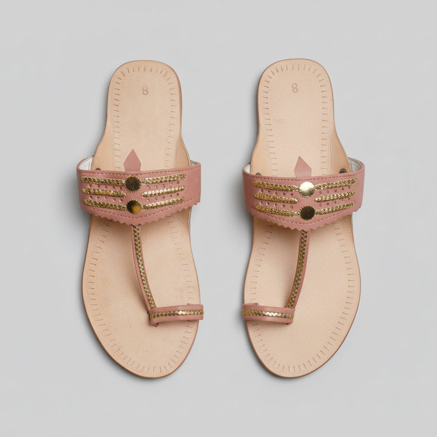 The Mina | Women | Leather Kolhapuri Chappal