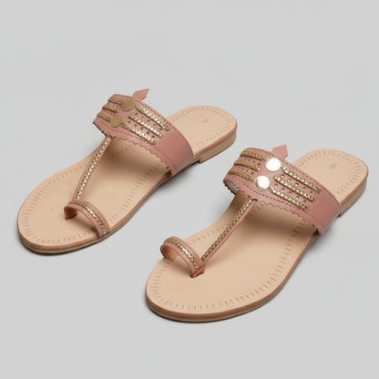 The Mina | Women | Leather Kolhapuri Chappal