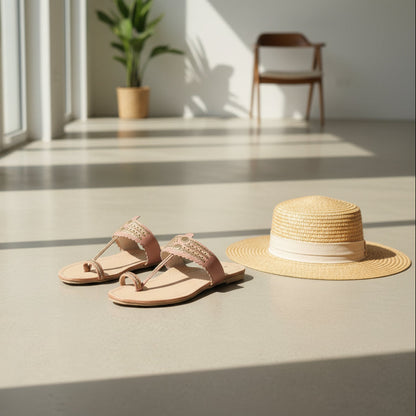 The Mina | Women | Leather Kolhapuri Chappal