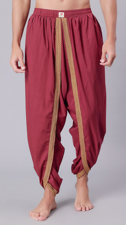 Dhoti Drapers with border for men