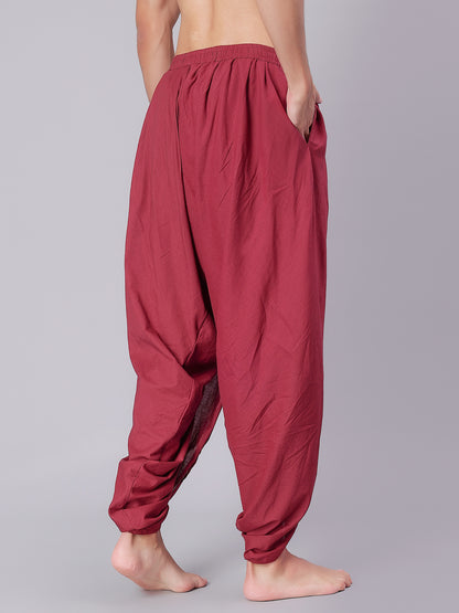 Dhoti Drapers for Men - Maroon