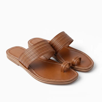 The Toe | Men | Leather Kolhapuri Chappal