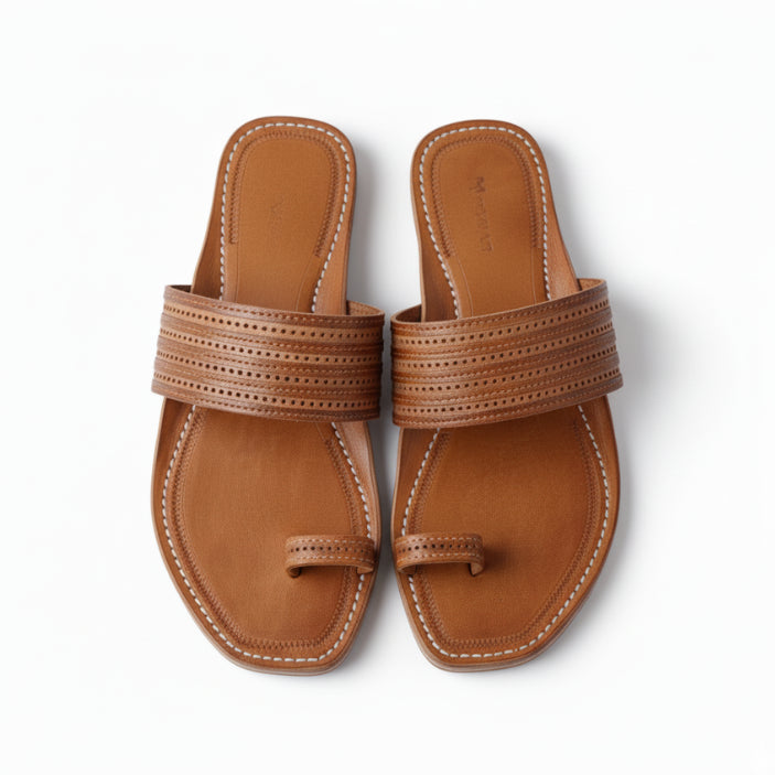 The Toe | Men | Leather Kolhapuri Chappal
