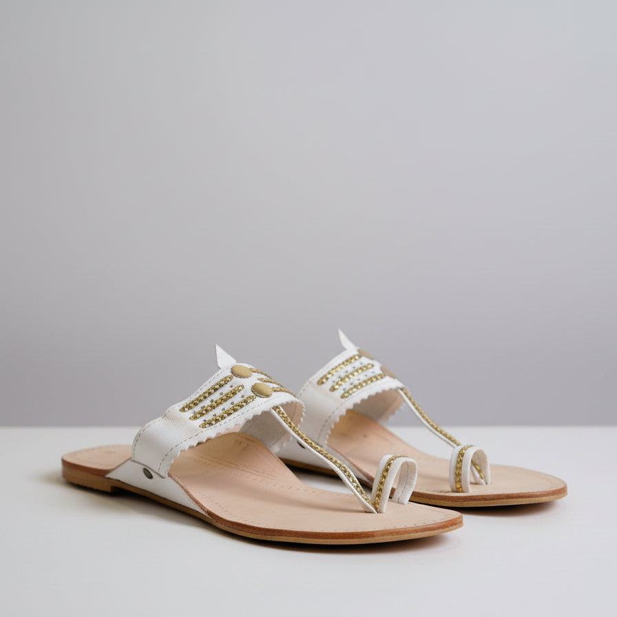 The Mina | Women | Leather Kolhapuri Chappal